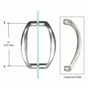 6 inch Sculptured Back-to-Back Solid Pull Handles             